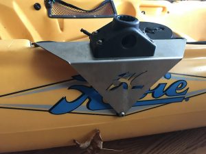 Hobie AI Grilling on a kayak