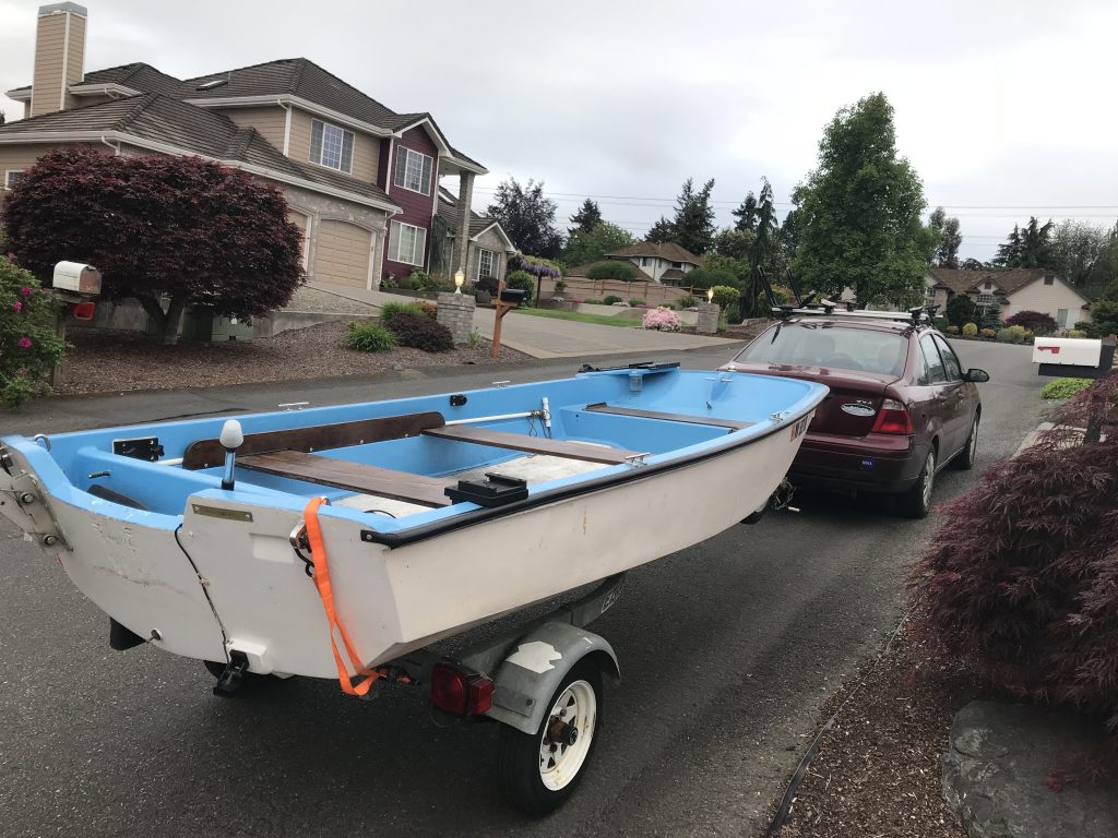 towing boat small car